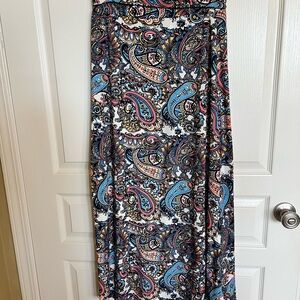 Agnes & Dora Multicolor Paisley Maxi Skirt
